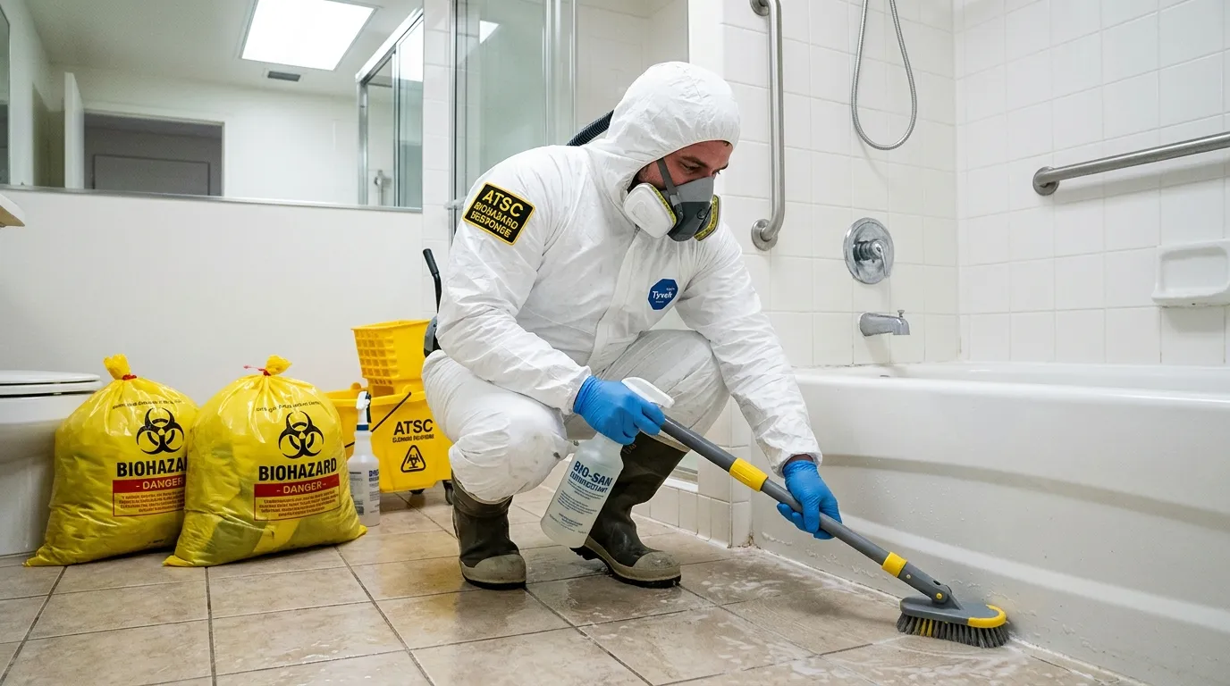 Decontamination equipment deployed for Blood Cleanup in Stickney